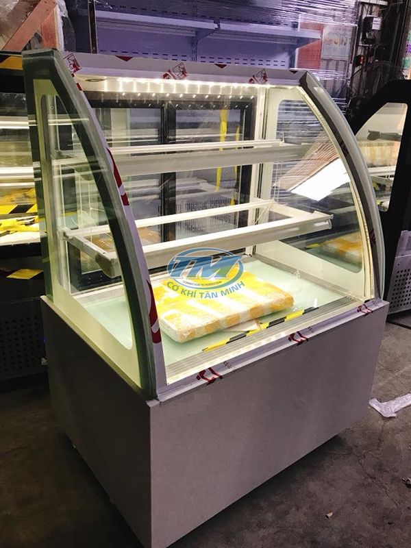 Tủ trưng bày bánh kem kính cong 3 tầng 90 cm (TMTQ-A02)