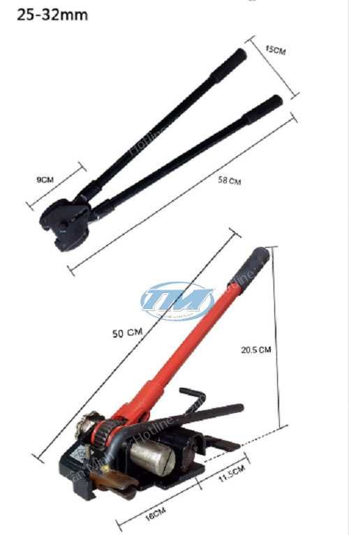 Bộ dụng cụ siết đai thép (25-32 mm) (TMĐG-G16)