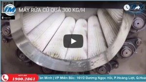 Video: Máy rửa củ quả 300 kg/h
