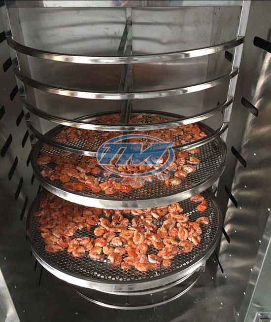 tủ sấy 12 khay- Khay 600 dạng xoay inox 304