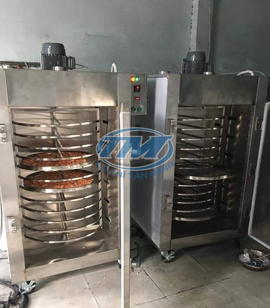 tủ sấy 12 khay- Khay 600 dạng xoay inox 304