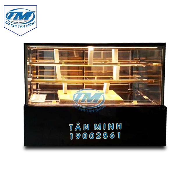 Tủ trưng bày bánh kem kính phẳng 3 tầng 1.5 m (TMTQ-A23)(HẾT HÀNG)